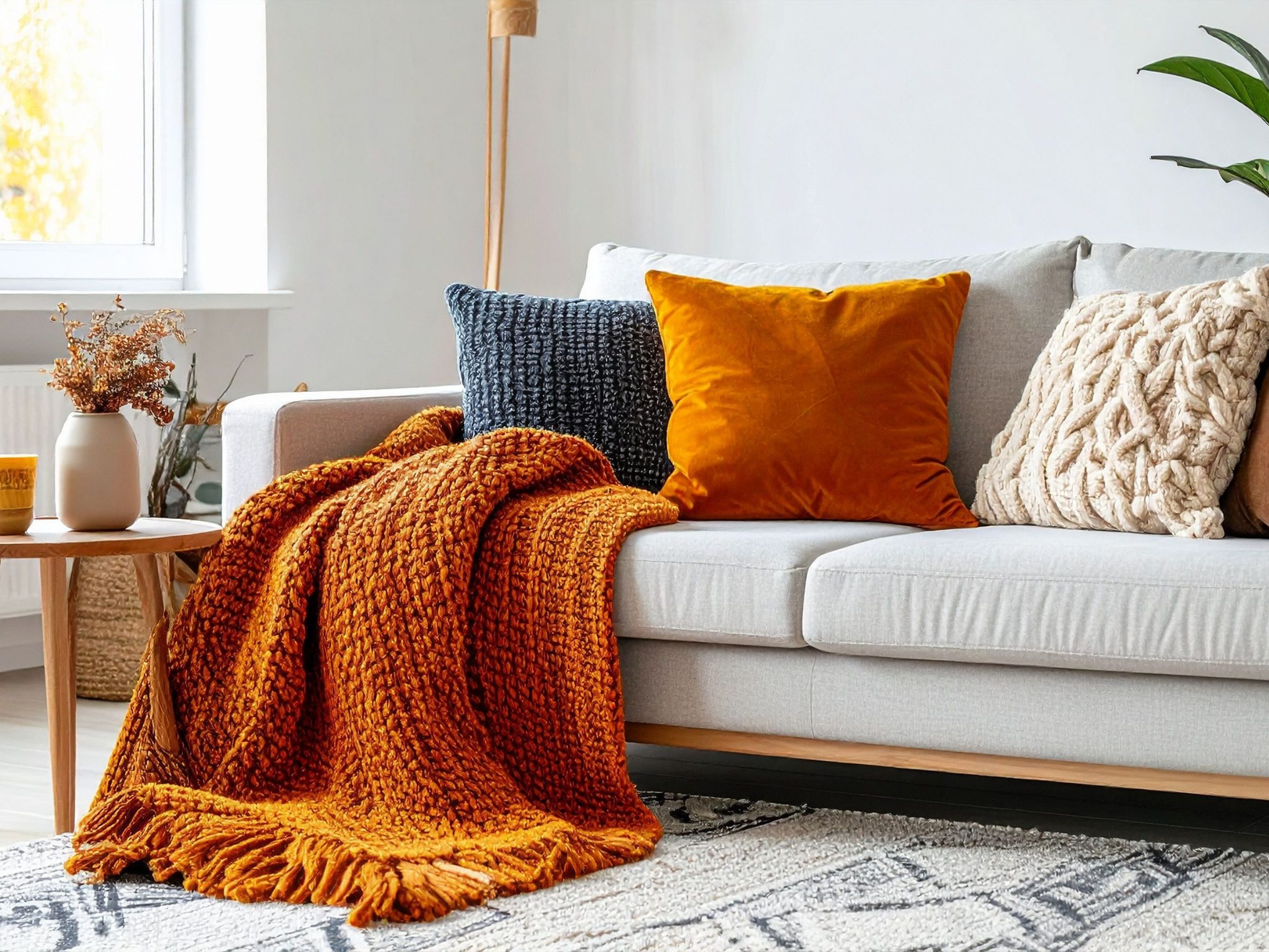 Fall home staging with tasteful autumn decor in Contra Costa County