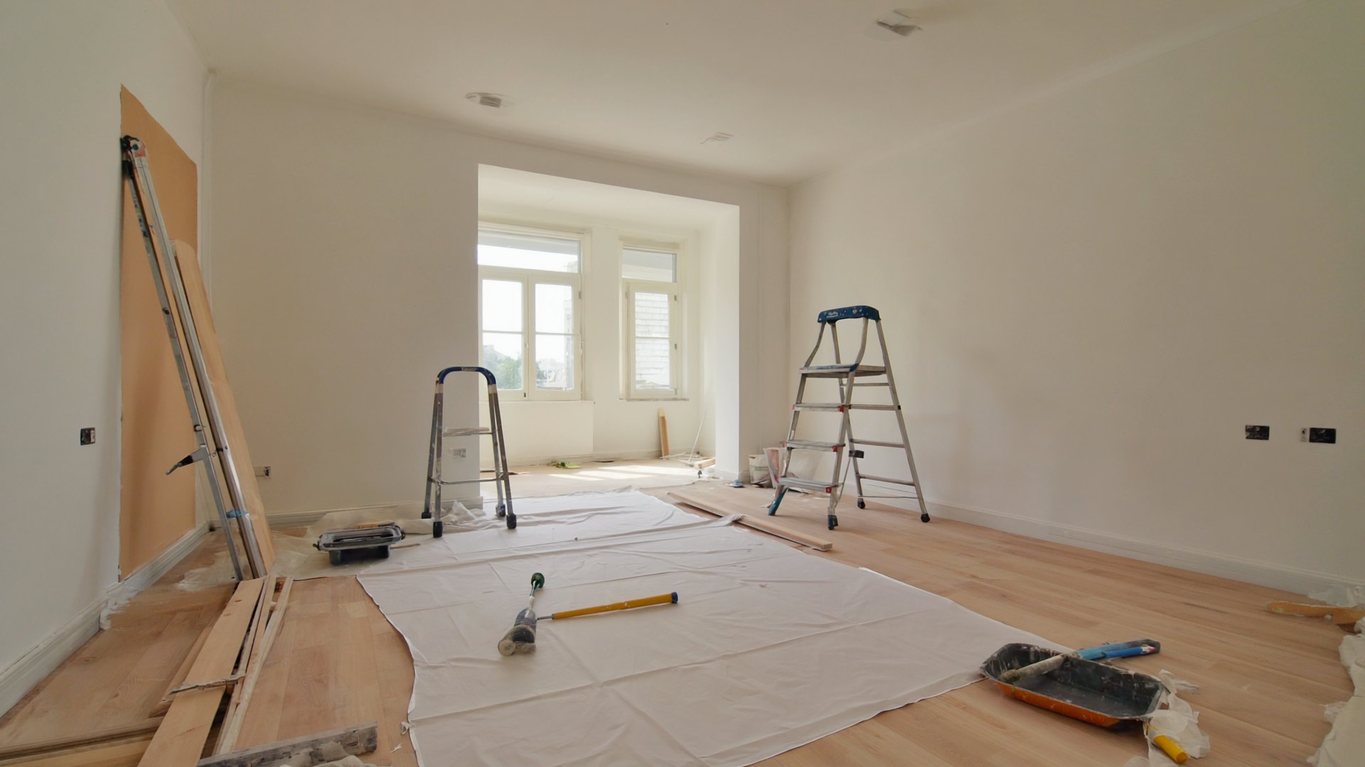 A room part way through pre-sale improvements