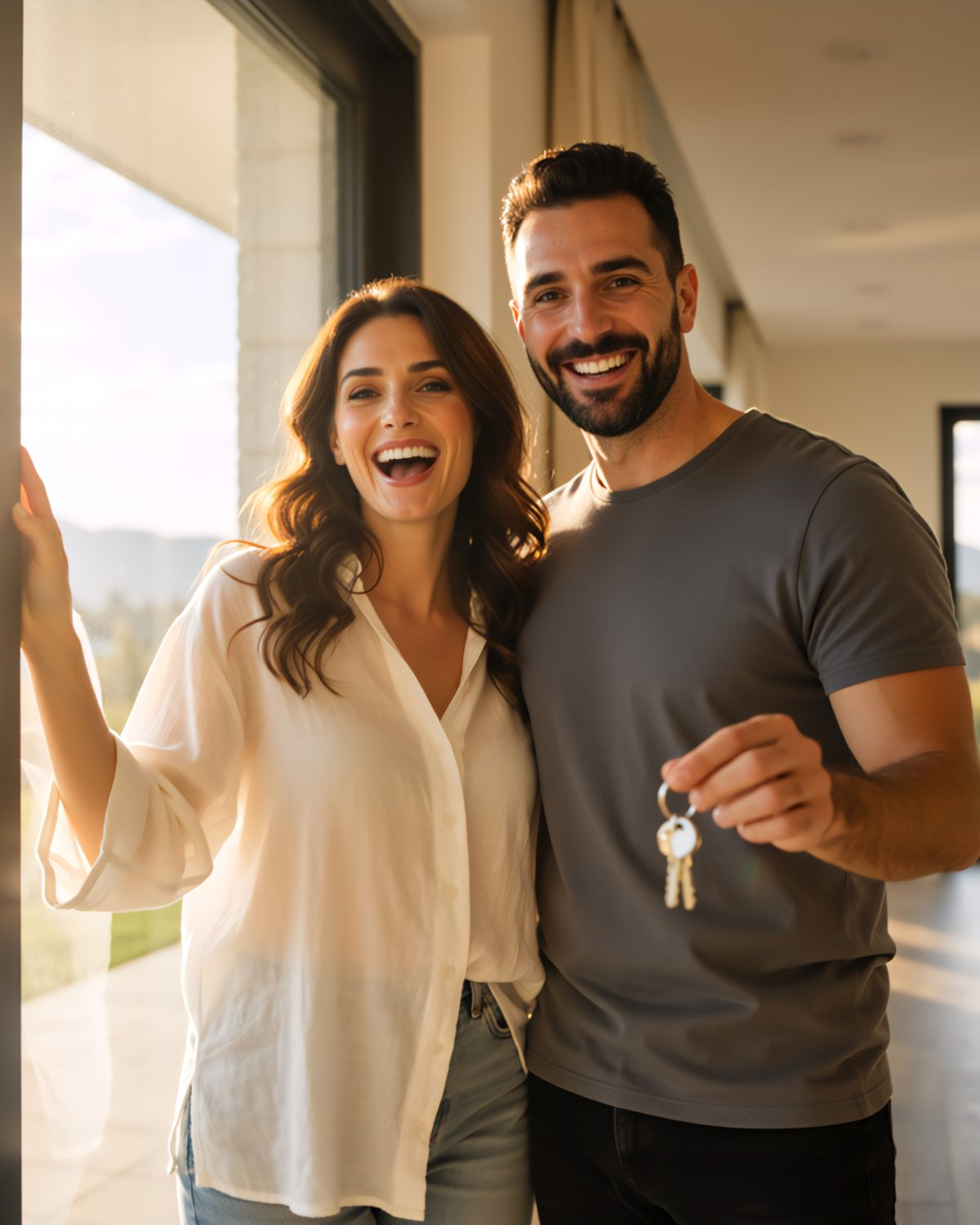 Buyers holding the keys to their new East Bay home